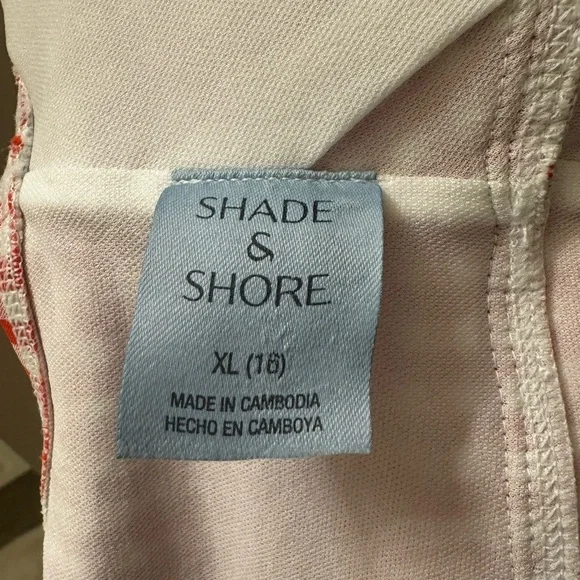 Shade & Shore Red Gingham One-Piece Swimsuit Size XL - Picture 6 of 6